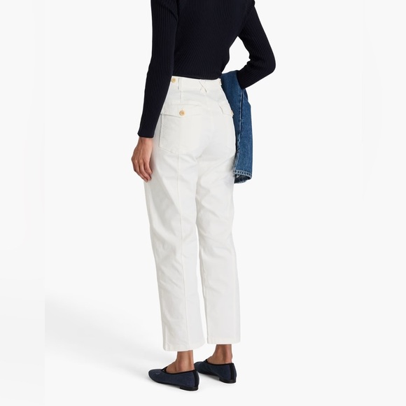 Alex Mill Nellie Straight Leg Pant, Chino White - 10 - Picture 2 of 8